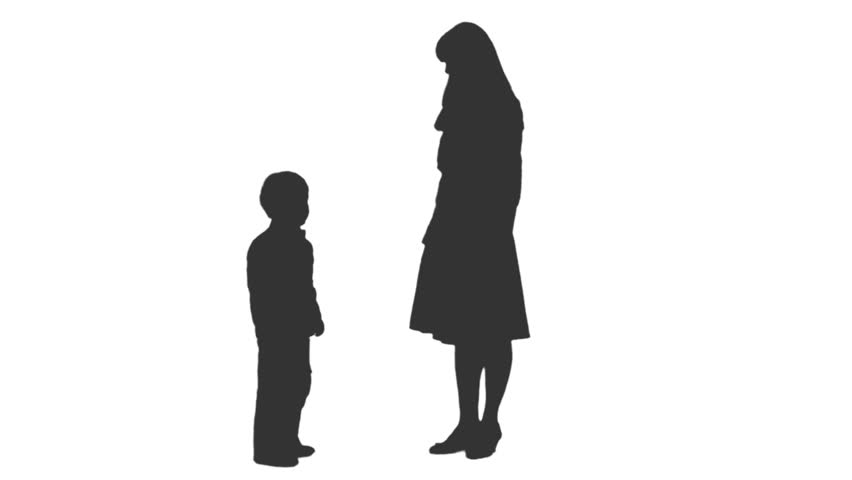 852x480 Silhouette Of Four Standing People, Two Men Using Smartphones
