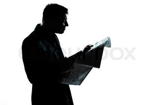 320x213e Man Portrait Silhouette Photographer In Studio Isolated