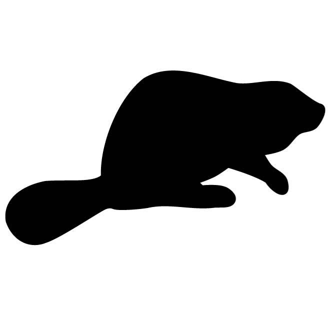 660x660 Beaver Silhouette
