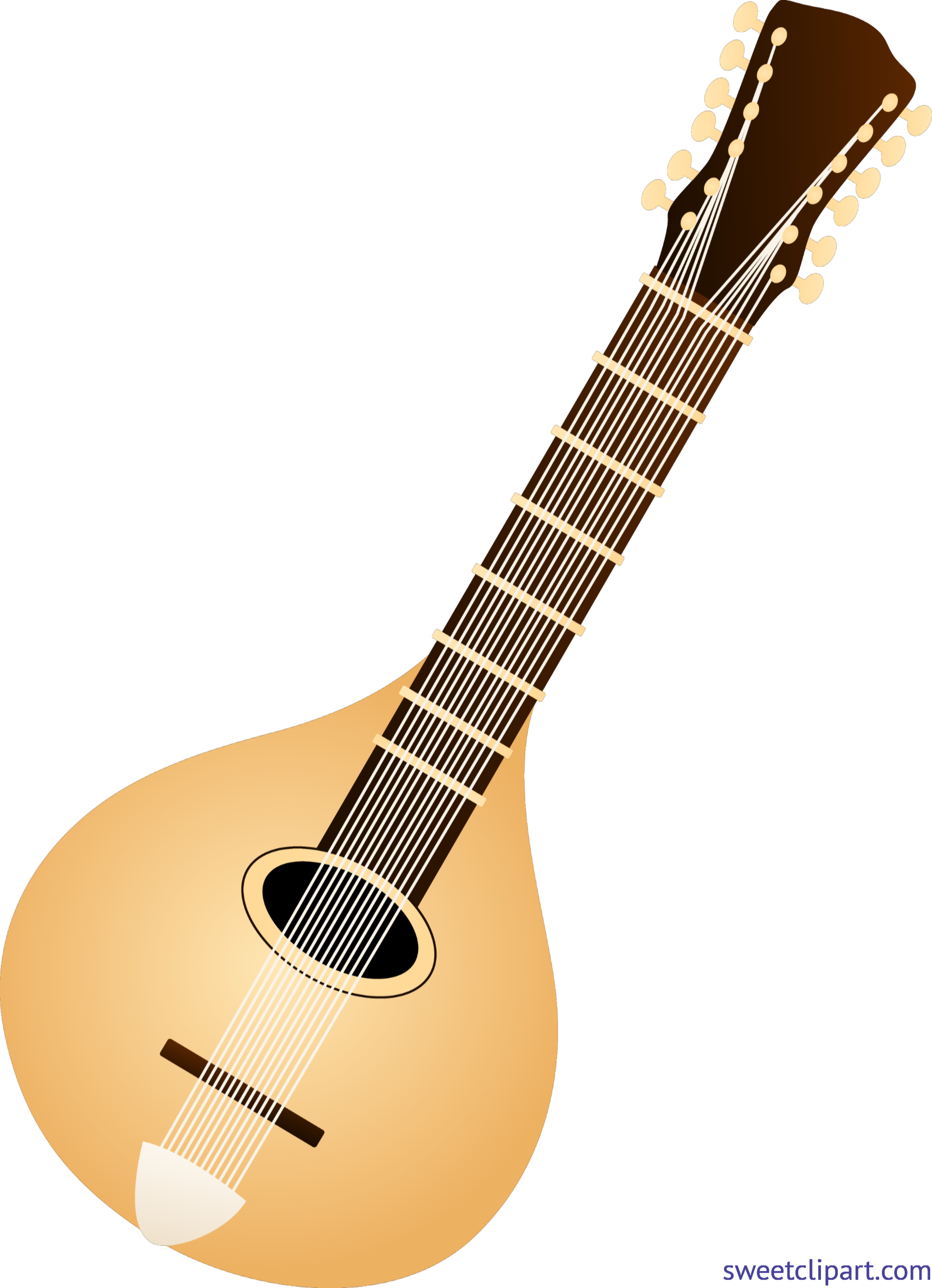 5412x7483 Mandolin Clip Art