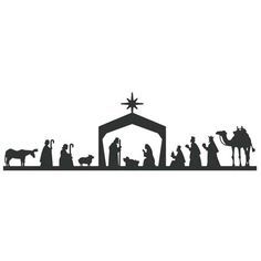 236x236 Free Silhoutte Nativity Scene Patterns Christmas Nativity