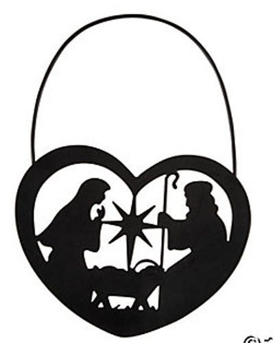 398x500 Fe Otc Christmas Religious Black Metal Ornament