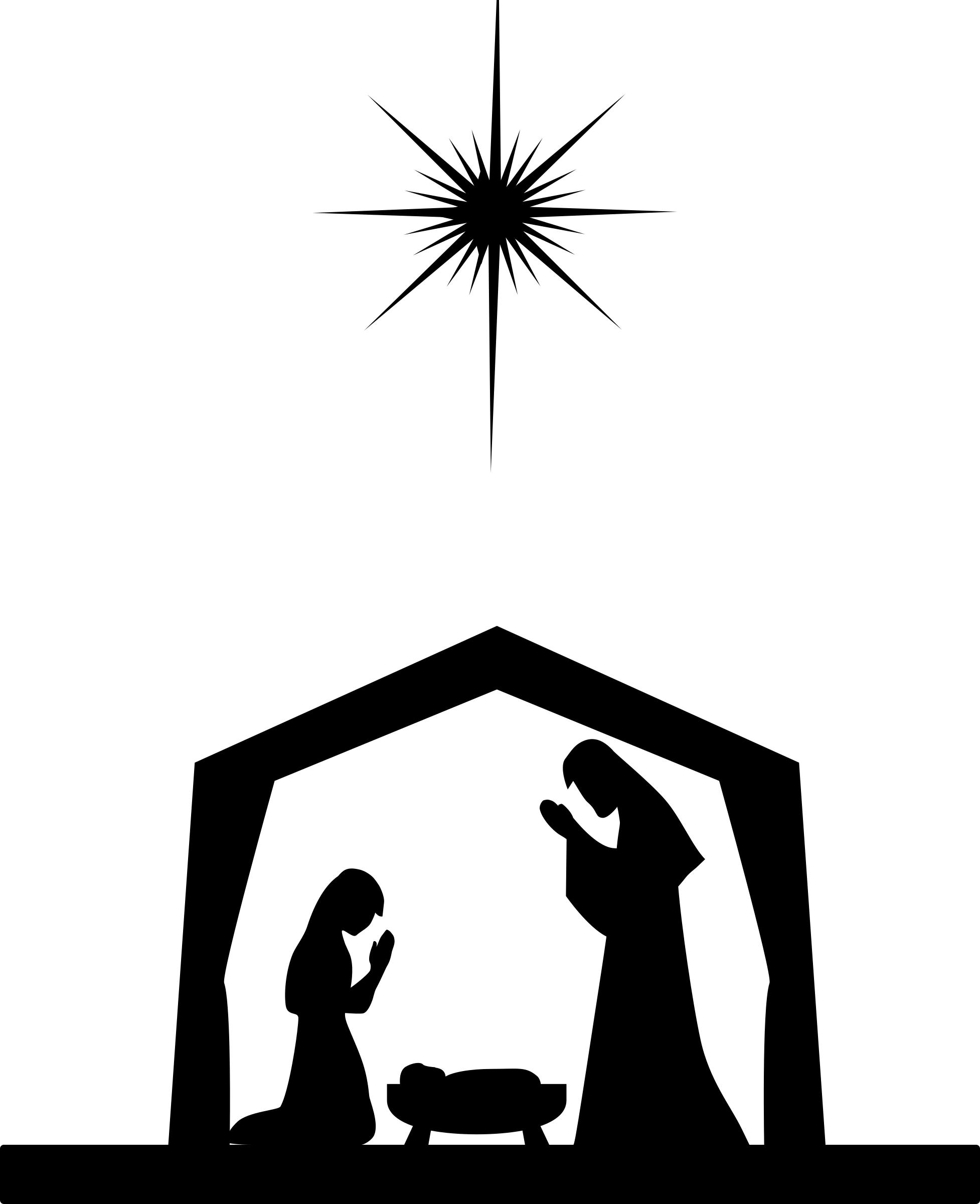 1954x2400 Nativity Silhouette Icons Png