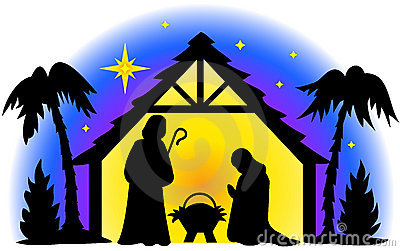 400x251 Nativity Clipart Silhouette Faces