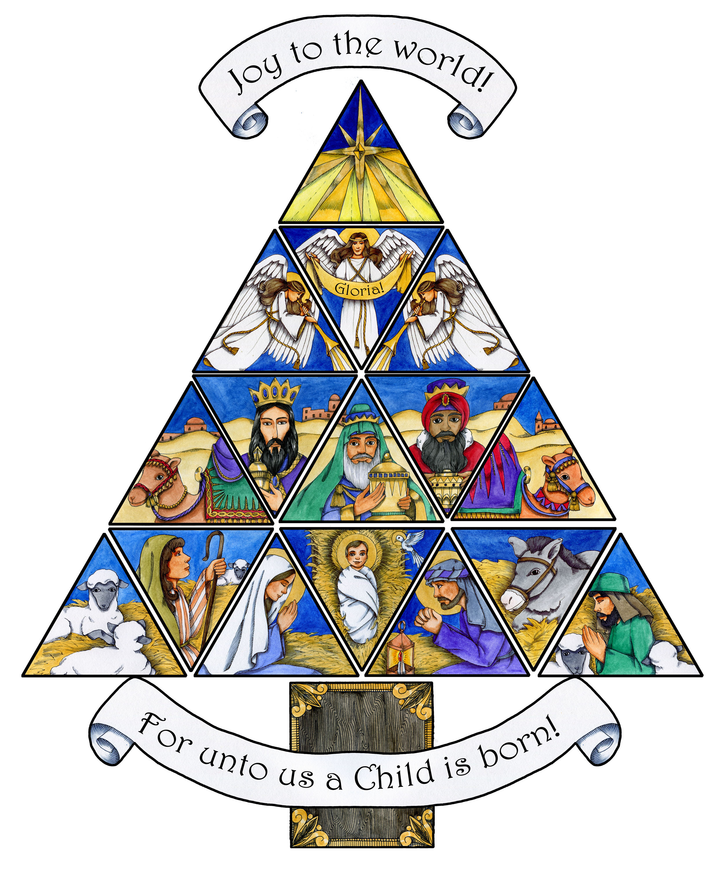 2474x3000 Free Clipart Nativity Scene