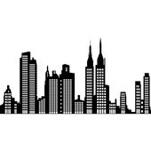 170x170 New York City Skyline Silhouette Manhattan Tattoo