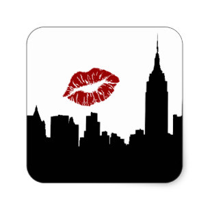 307x307 New York City Skyline Stickers Zazzle