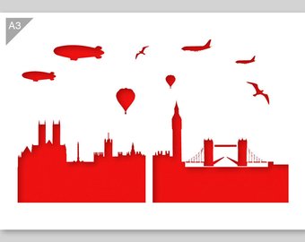 340x270 Skyline Stencils Etsy