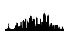 272x125 New York City Skyline Silhouette Illustrations Creative Market
