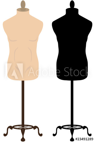 334x500 Male Tailors Mannequin And Silhouette