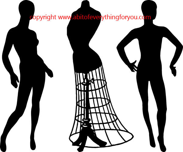 600x498 Mannequin People Wire Dress Form Printable Art Clipart Png