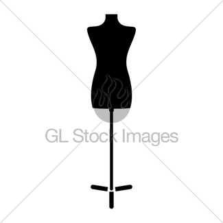 325x325 Classic Female Mannequin Silhouette Gl Stock Images