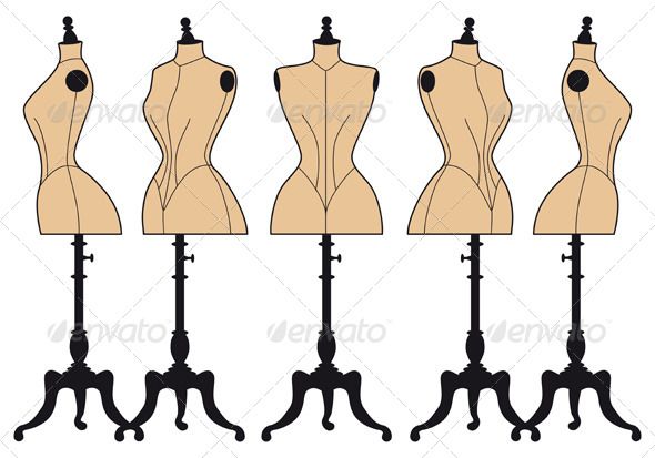 590x413 Vintage Fashion Mannequins Set Fashion Mannequin, Design