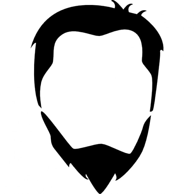 626x626 Male Head Hair And Beard Icons Free Download