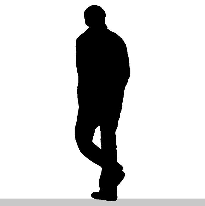 687x692 Silhouette Of Men Group