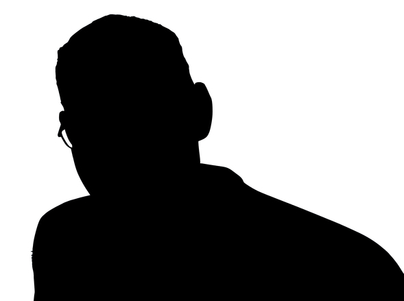 589x439 Free Man Silhouette Stock Photo