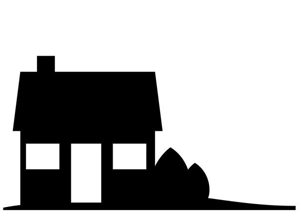 600x428 Silhouette Of A House Group