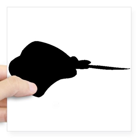 460x460 Manta Ray Square Stickers