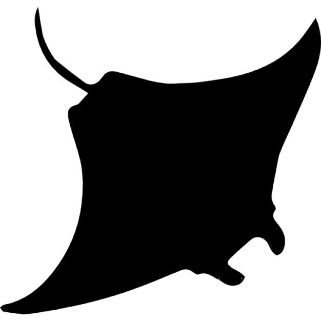 Manta Ray Silhouette at GetDrawings | Free download