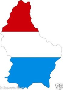 209x300 Luxembourg Silhouette Bumper Decal Map Flag Tool Box Sticker