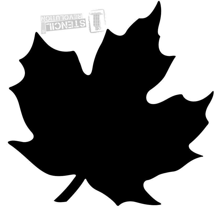 850x826 Maple Leaf Stencils Leaf Stencil, Stenciling And Revolution