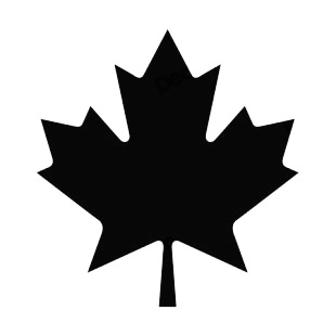 310x310 Maple Leaf Silhouette Plants Decals, Decal Sticker