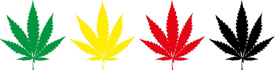 941x240 Weed Clipart Leaf Silhouette