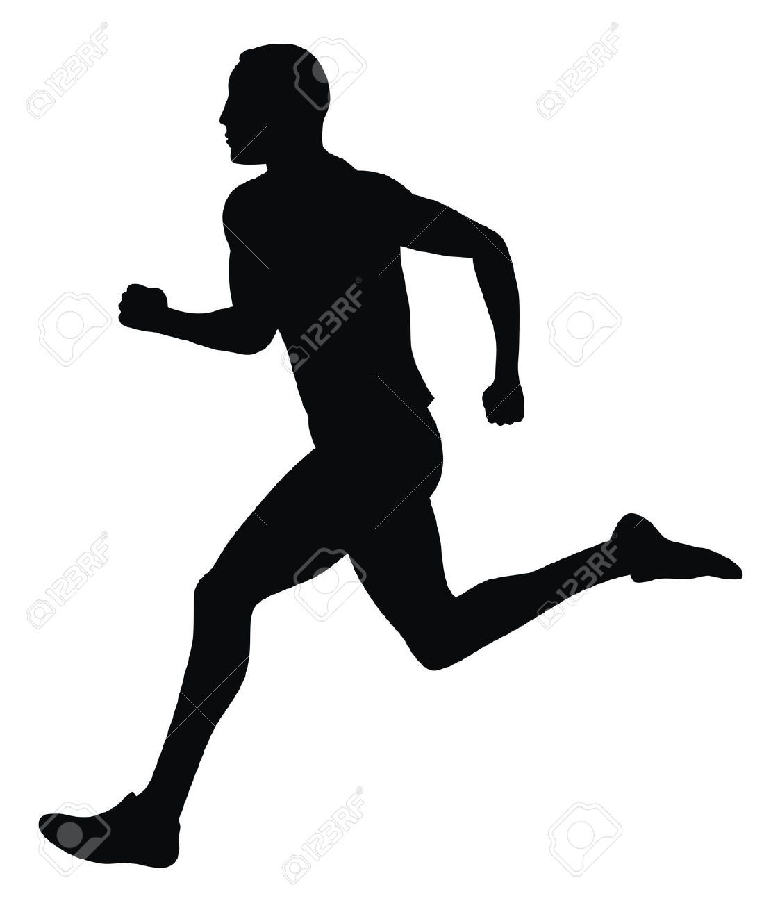 1123x1300 4506982 Abstract Vector Illustration Of Marathon Runner Stock