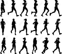 236x209 Runners Silhouettes Vector Silhouettes Vector Free Download