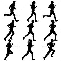 236x236 Athletics Silhouette Vector Sports Running Graphics Silhouette