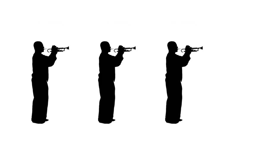 852x480 Marching Band Silhouette Footage Stock Clips