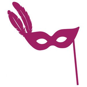 300x300 Mardi Gras Mask Silhouette Design, Silhouette And Cricut