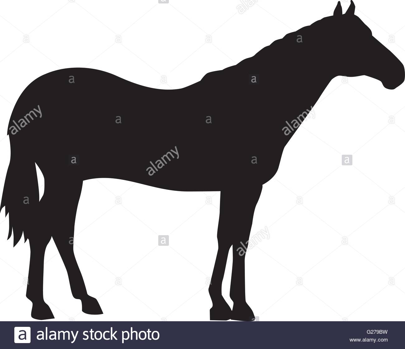 1300x1119 Quarter Horse Silhouette Stock Vector Art Amp Illustration, Vector