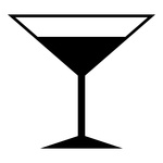 150x150 Martini Glass With Cherry Royalty Free Vector Clip Art Image