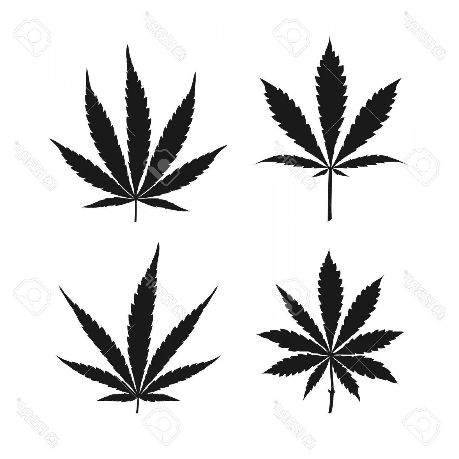 Marijuana Leaf Silhouette at GetDrawings | Free download