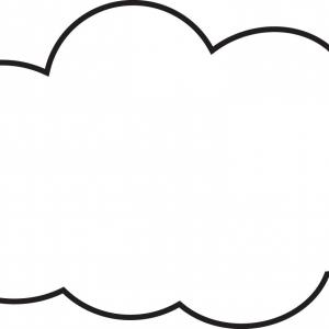 300x300 Stock Illustration Vector Set Of Outline Clouds Createmepink