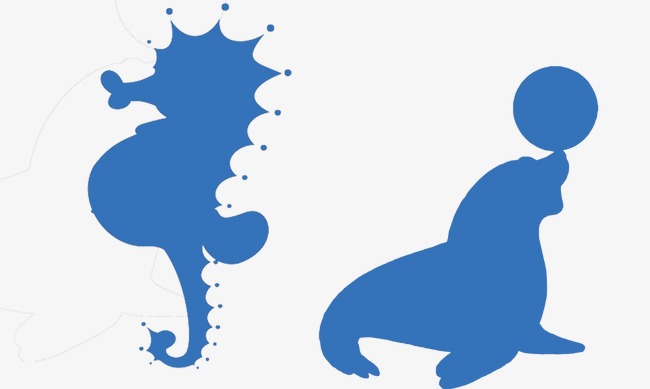 650x389 Marine Elements Silhouette, Marine Elements, Sketch, Silhouette