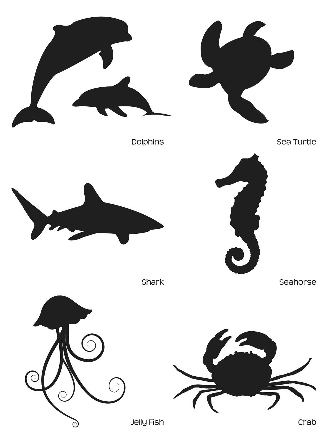1134x1500 Clipart Sea Animals Silhouettes Lion Animal Shadow Pencil And