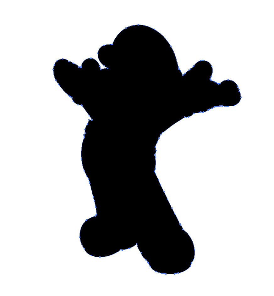 872x941 Silhouette Saturday ~ Mario Brothers Stickers