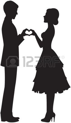 236x405 Custom Silhouette Couple Cut Paper Portrait For Lonnee