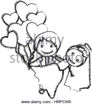 300x340 Just Married Hearts Stock Photo 4560275