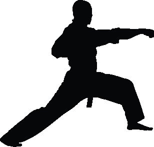 308x294 Wallhogs Martial Arts Lunge Silhouette Cutout Wall Decal Amp Reviews
