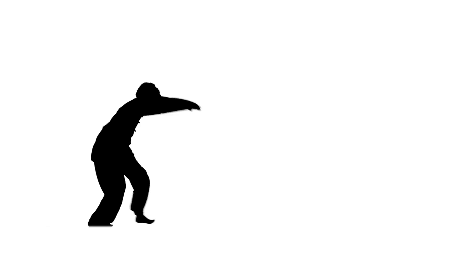 1920x1080 Man Training Taekwondo Or Karate, Silhouette, Slow Motion Motion