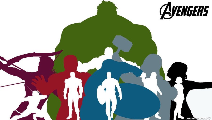 900x508 The Avengers Silhouette Wallpaper Widescreen By Timetravel6000v2