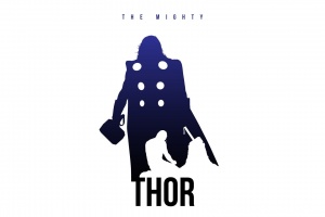 300x200 Fan Art Marvel Comics Minimalistic Posters Silhouettes