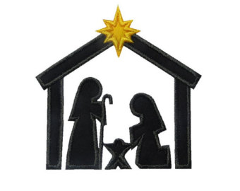 340x270 Star Of Bethlehem Rubber Stamp Religious Christmas Christian