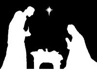 200x160 Free Printable Silhouette Of Mary Joseph And Jesus In Stable