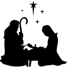 Mary And Joseph Silhouette at GetDrawings | Free download