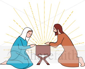300x241 Mary And Joseph Clipart