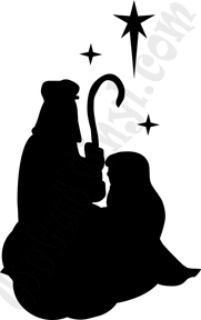 181x288 Christmas Joseph Mary Silhouette Mvd Christmas Ideas